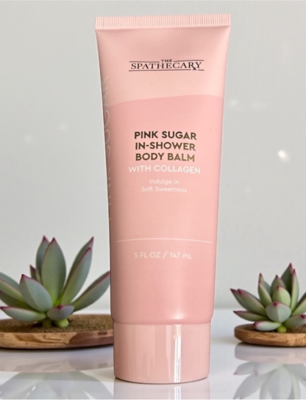 The Spathecary Pink Sugar In-Shower Body Balm with Collagen 5 oz 💧🌸💕